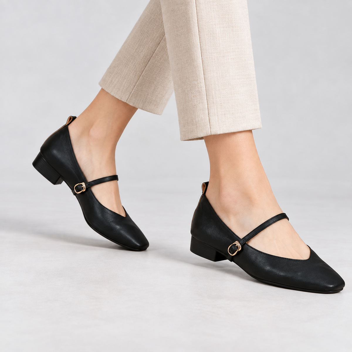 Amalia Women's Cushioned Microfiber Shoes, Soft Upper | Emory & Blanc