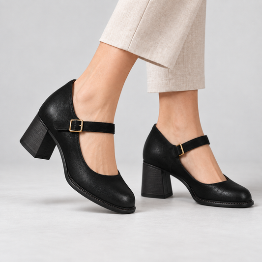 Estelle Women's Everyday Comfort Block Heel Mary Janes | Emory & Blanc