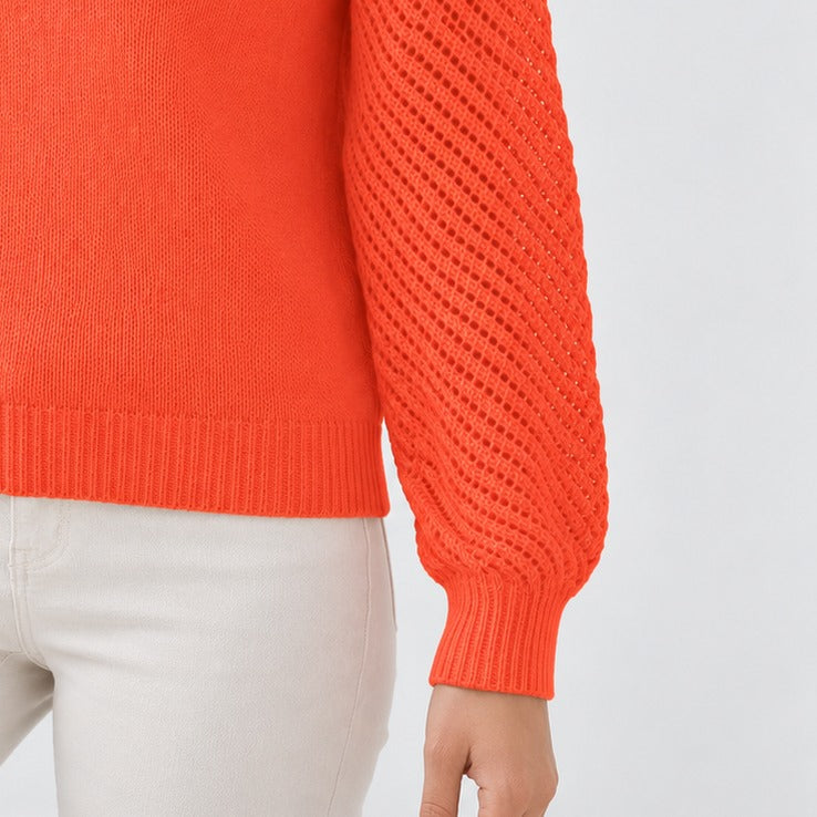 Romane Soft Square-Neck Sweater, Airy Sleeves | Emory & Blanc