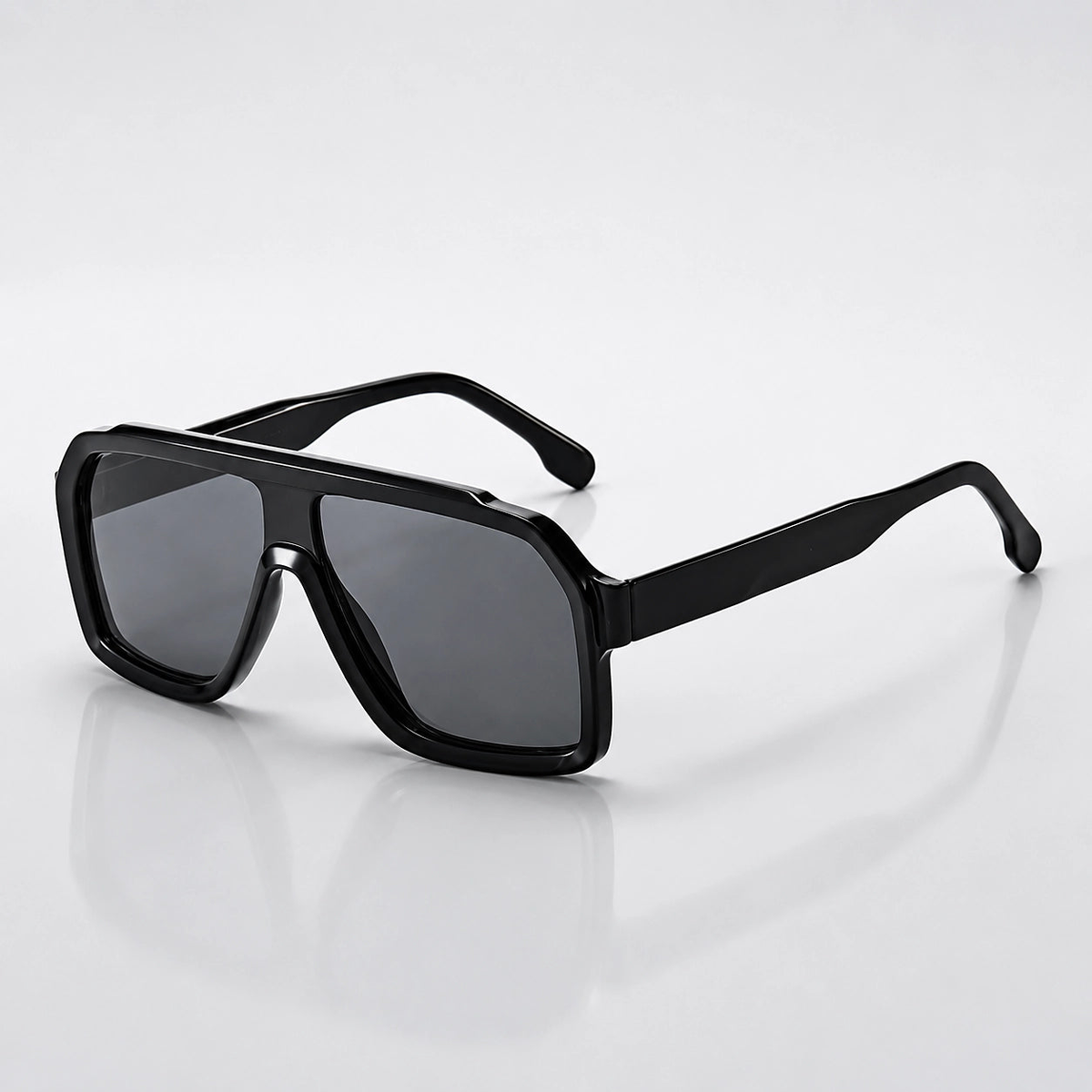 Soren Lightweight Square Sunglasses — Midnight | Emory & Blanc