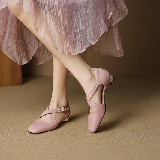 The Camille Cross-Strap Heel - product image 2