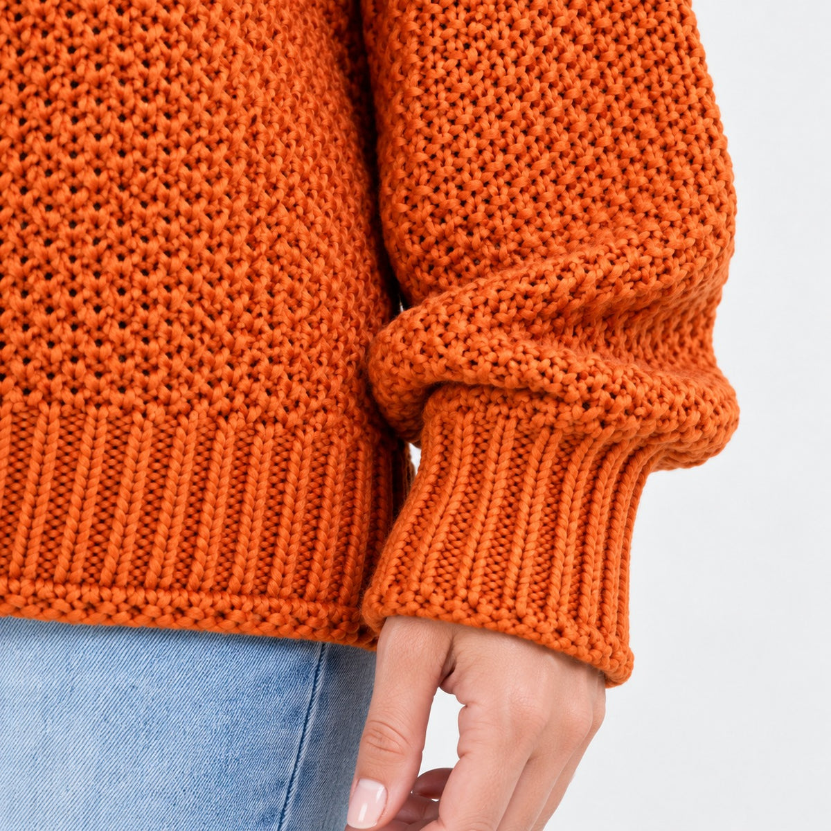 Vianne Relaxed Fit Chunky Roll-Neck Sweater | Emory & Blanc