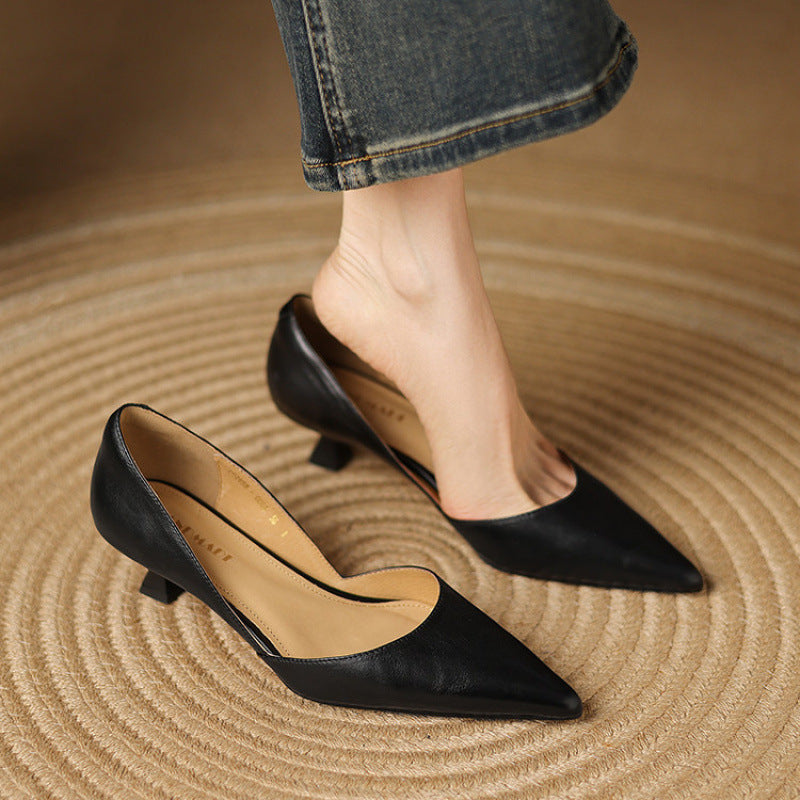 The Carina Leather Heel