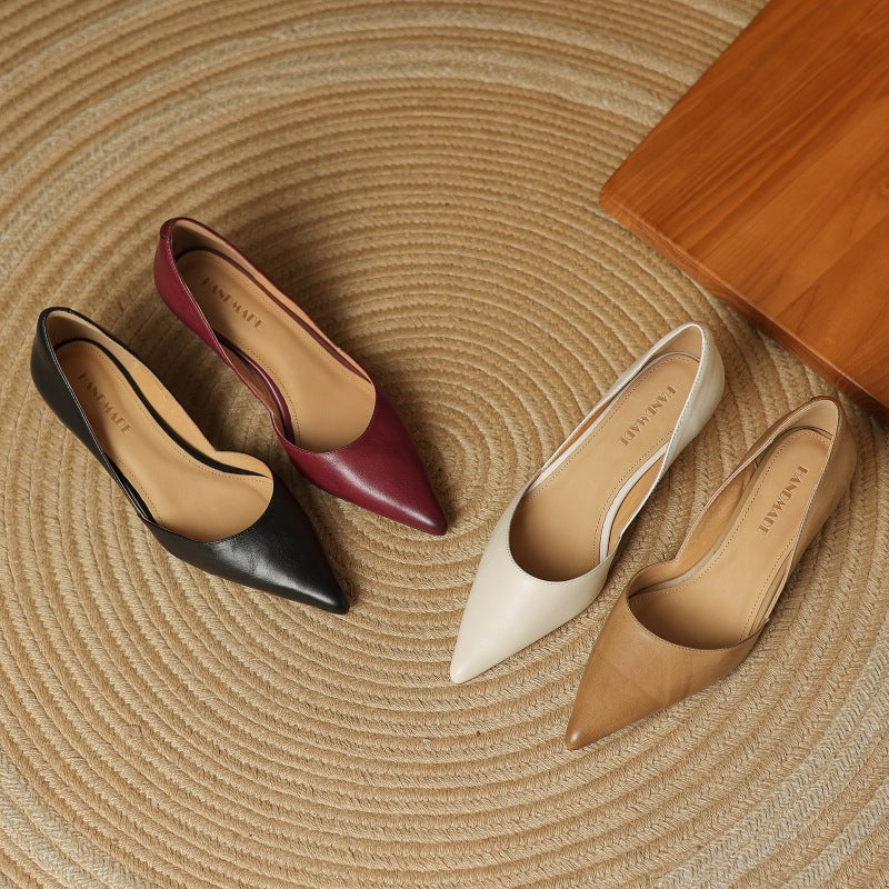 The Carina Leather Heel