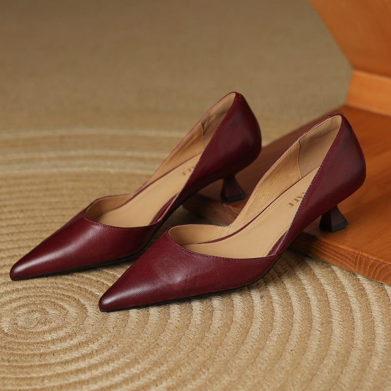 The Carina Leather Heel