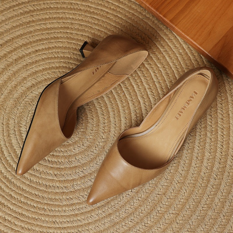 The Carina Leather Heel