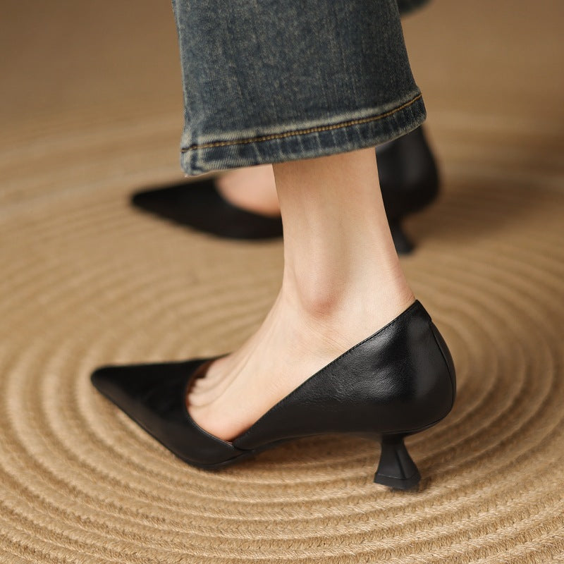 The Carina Leather Heel
