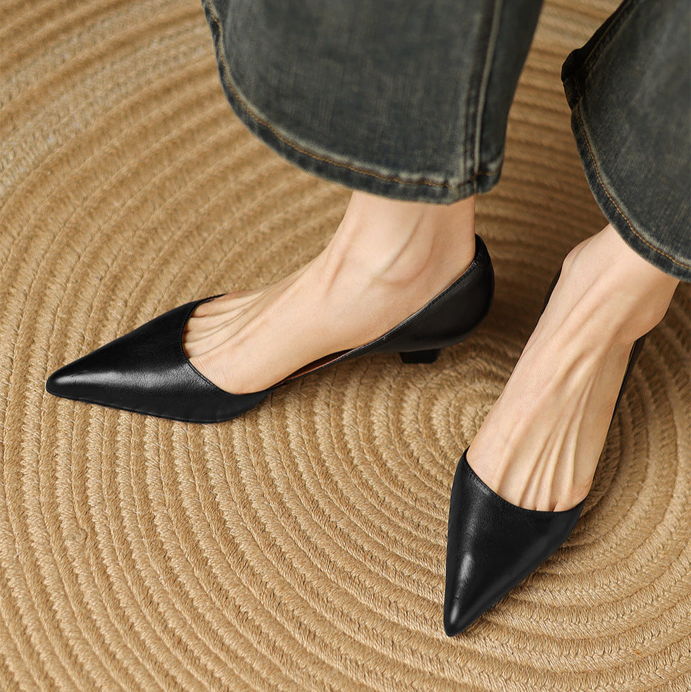 The Carina Leather Heel