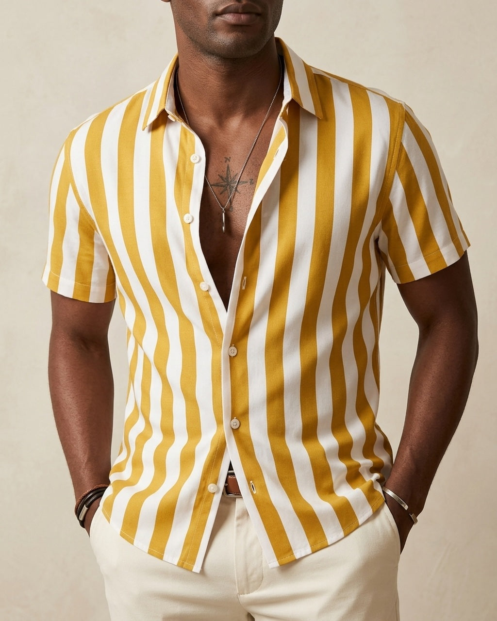 Coastline Short Sleeve premium hero in Yellow
