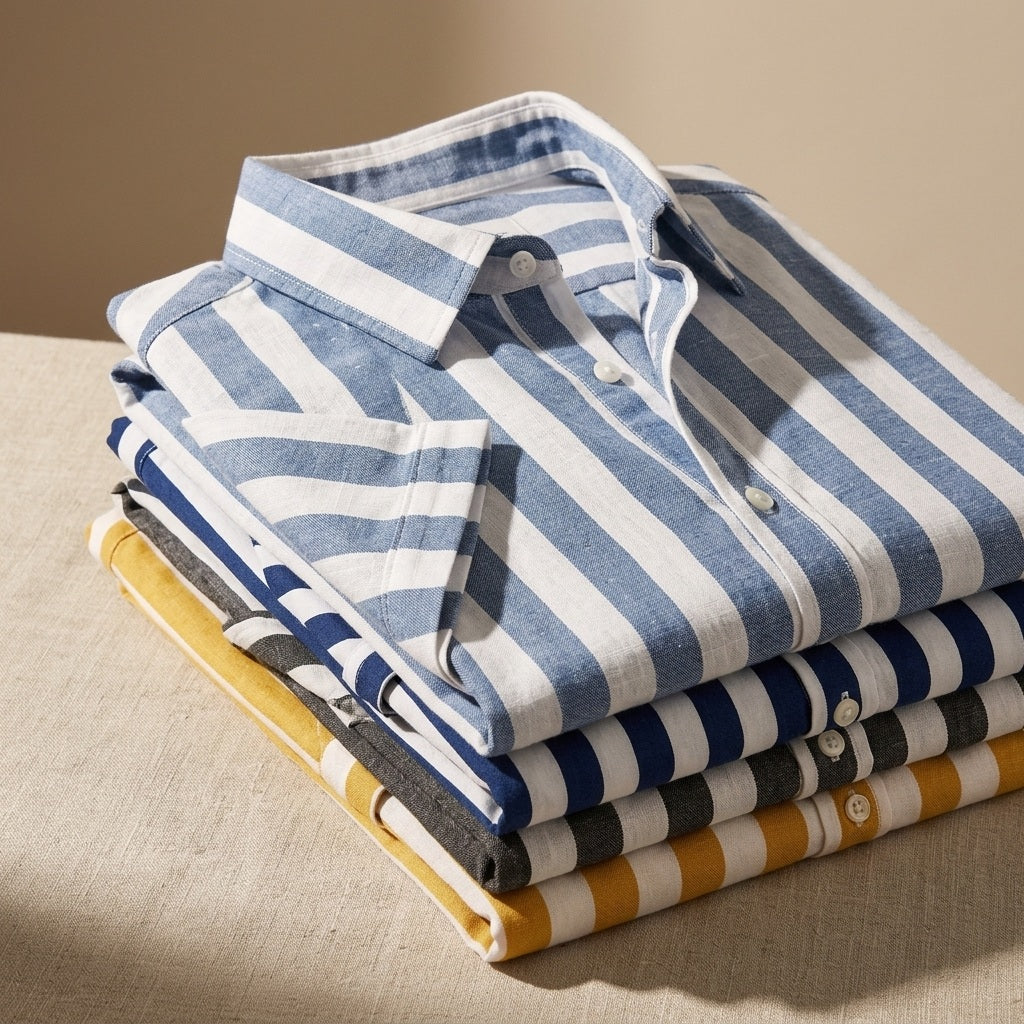 Emory & Blanc Coastline Short Sleeve product image - folded texture detail