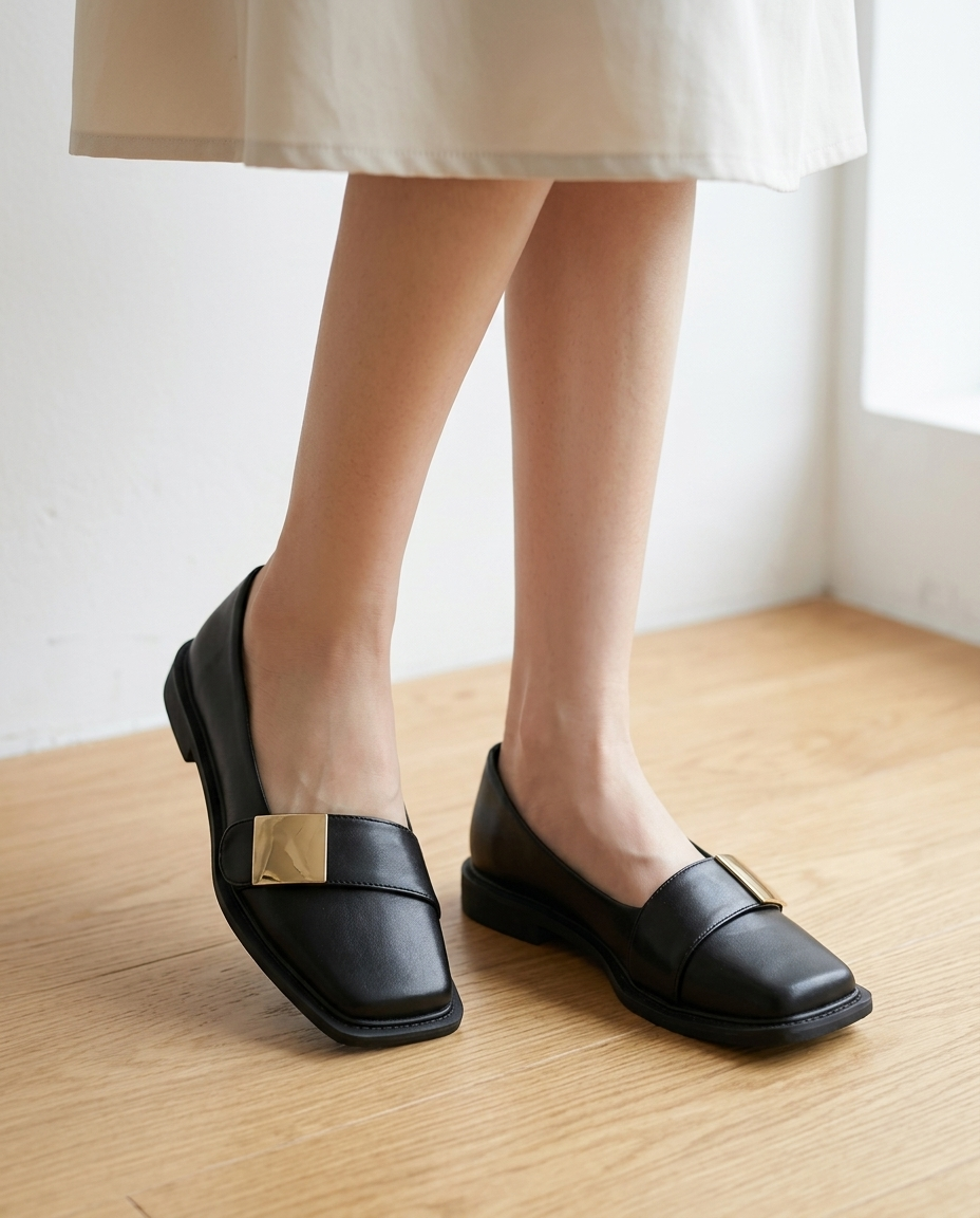 Adeline Square-Toe Loafer | Emory & Blanc
