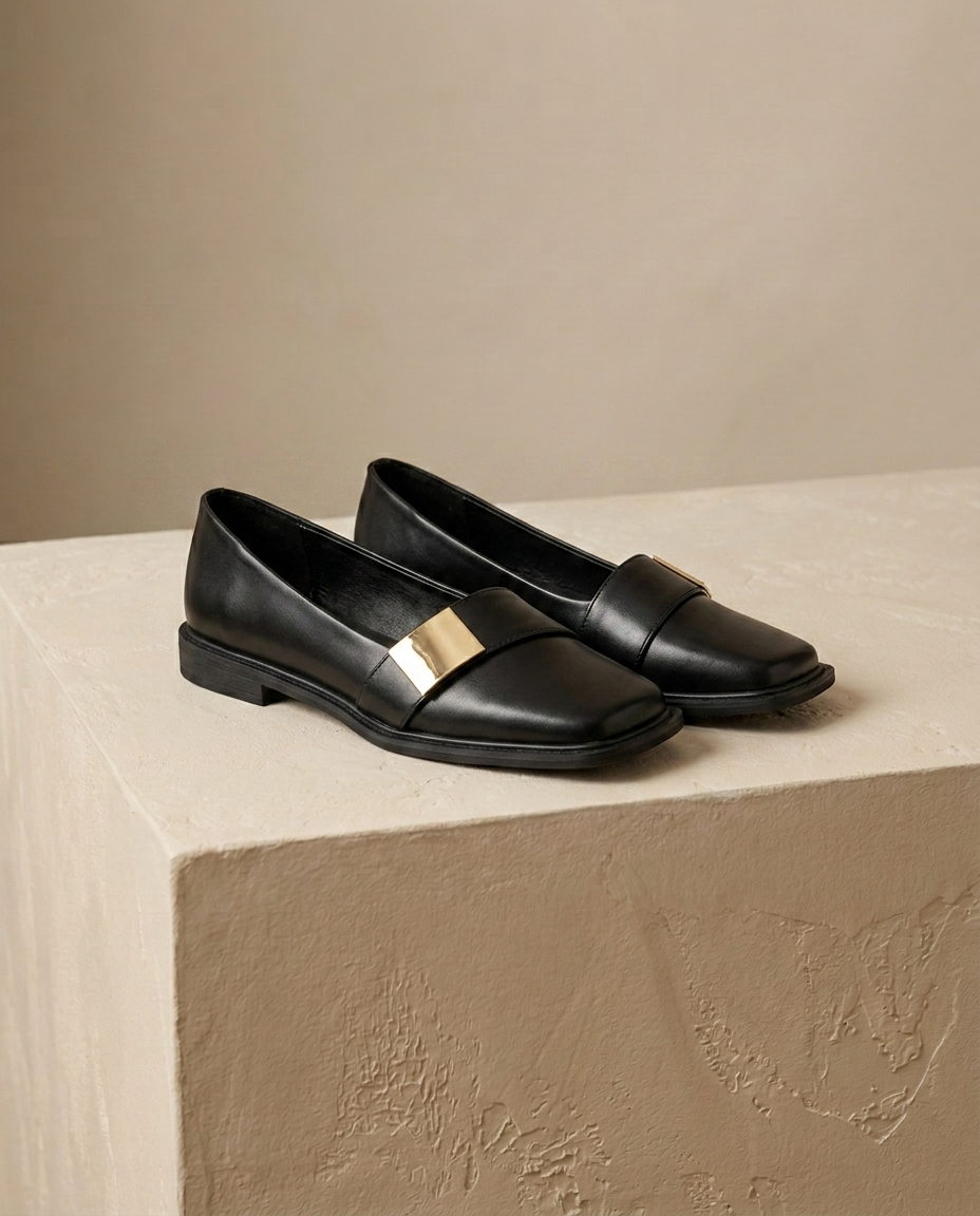Adeline Square-Toe Loafer | Emory & Blanc