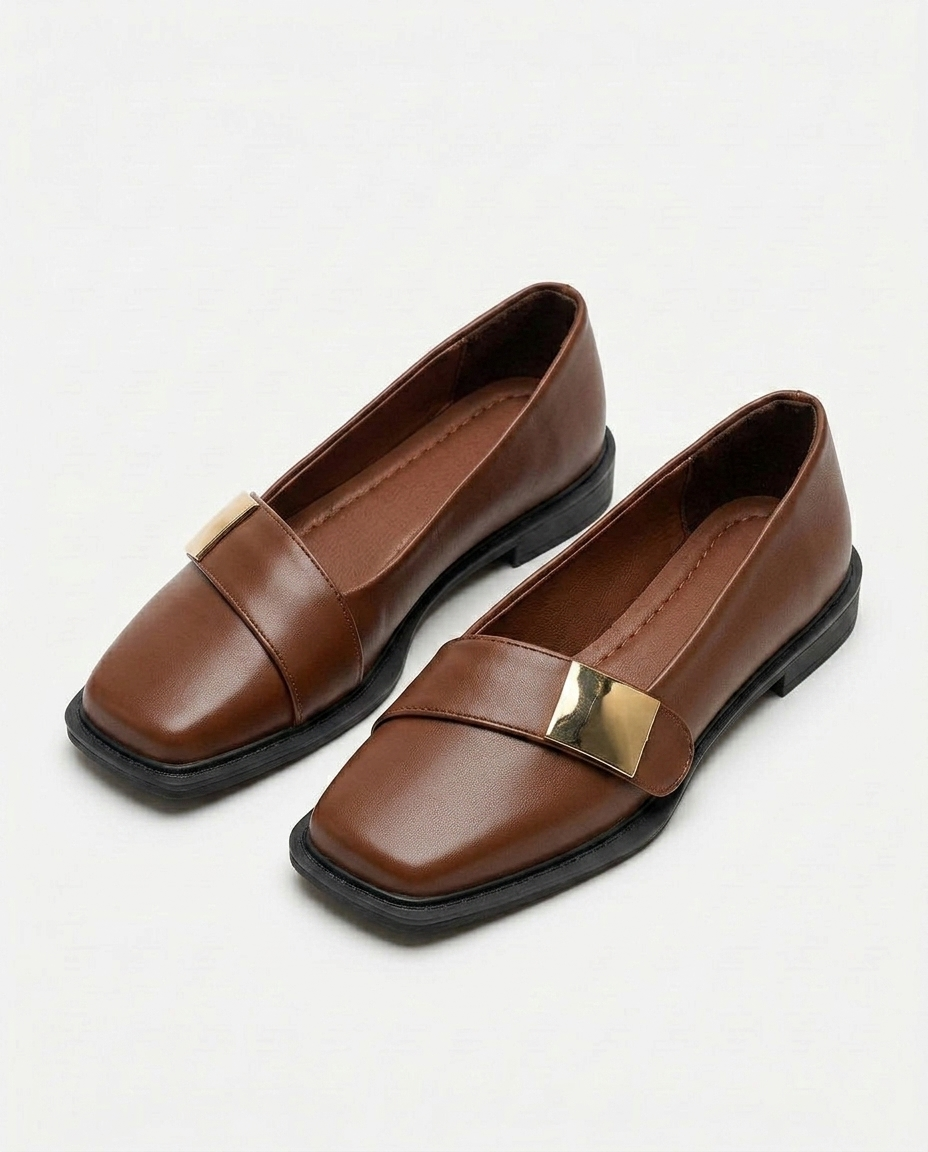 Adeline Square-Toe Loafer | Emory & Blanc