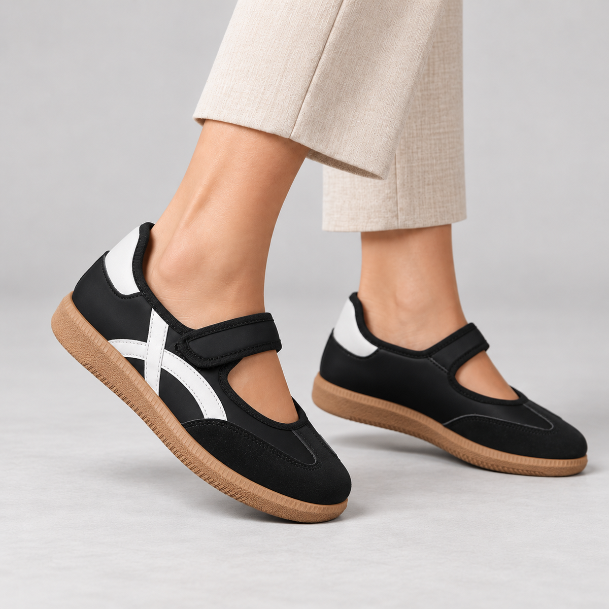 Albertine Comfort Mary Jane Walking Shoes | Emory & Blanc