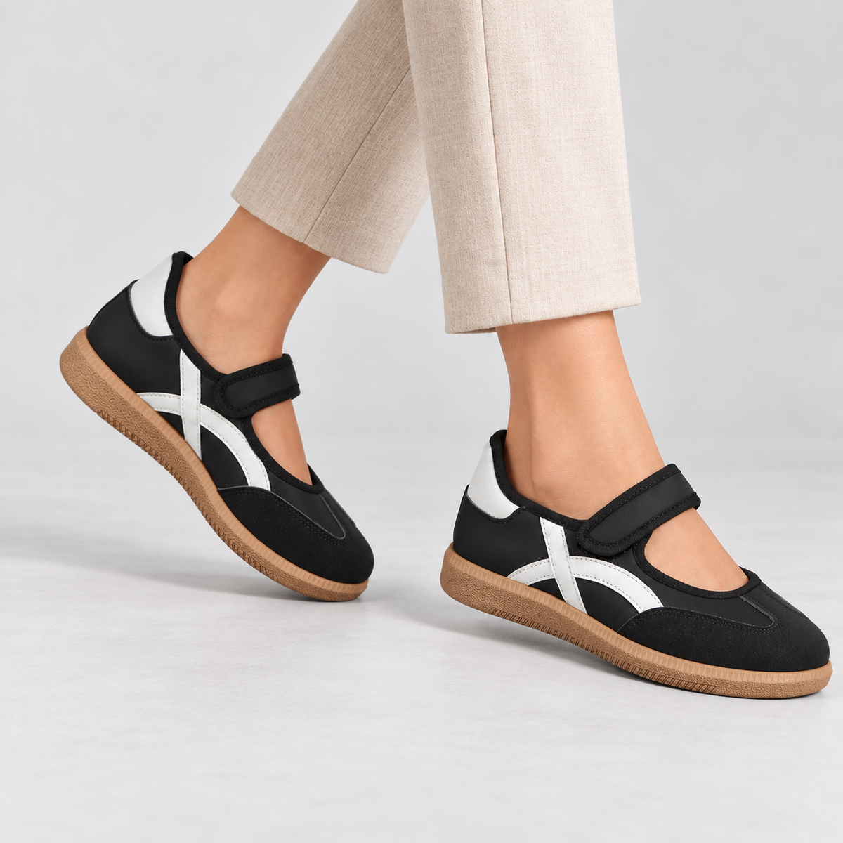 Albertine Comfort Mary Jane Walking Shoes | Emory & Blanc