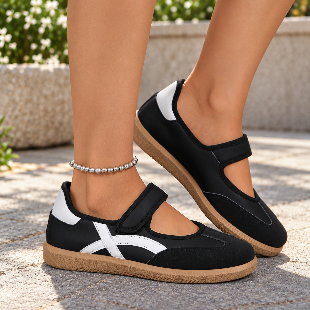 Albertine Comfort Mary Jane Walking Shoes | Emory & Blanc