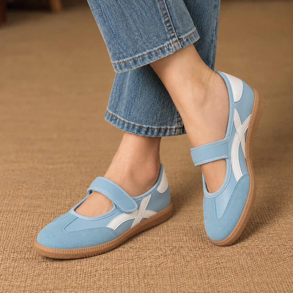 Albertine Comfort Mary Jane Walking Shoes | Emory & Blanc