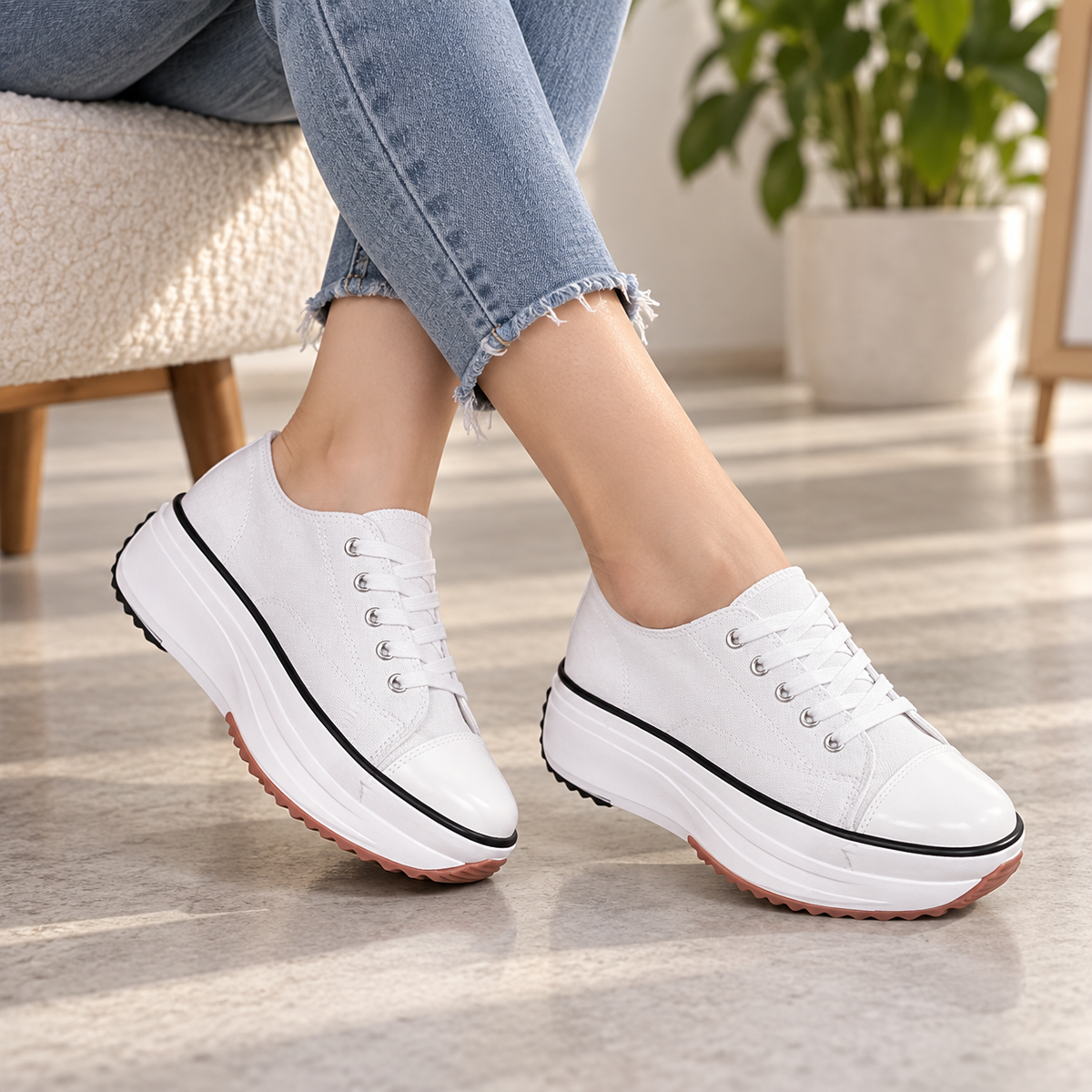 Amalfi Platform Sneaker | Emory & Blanc