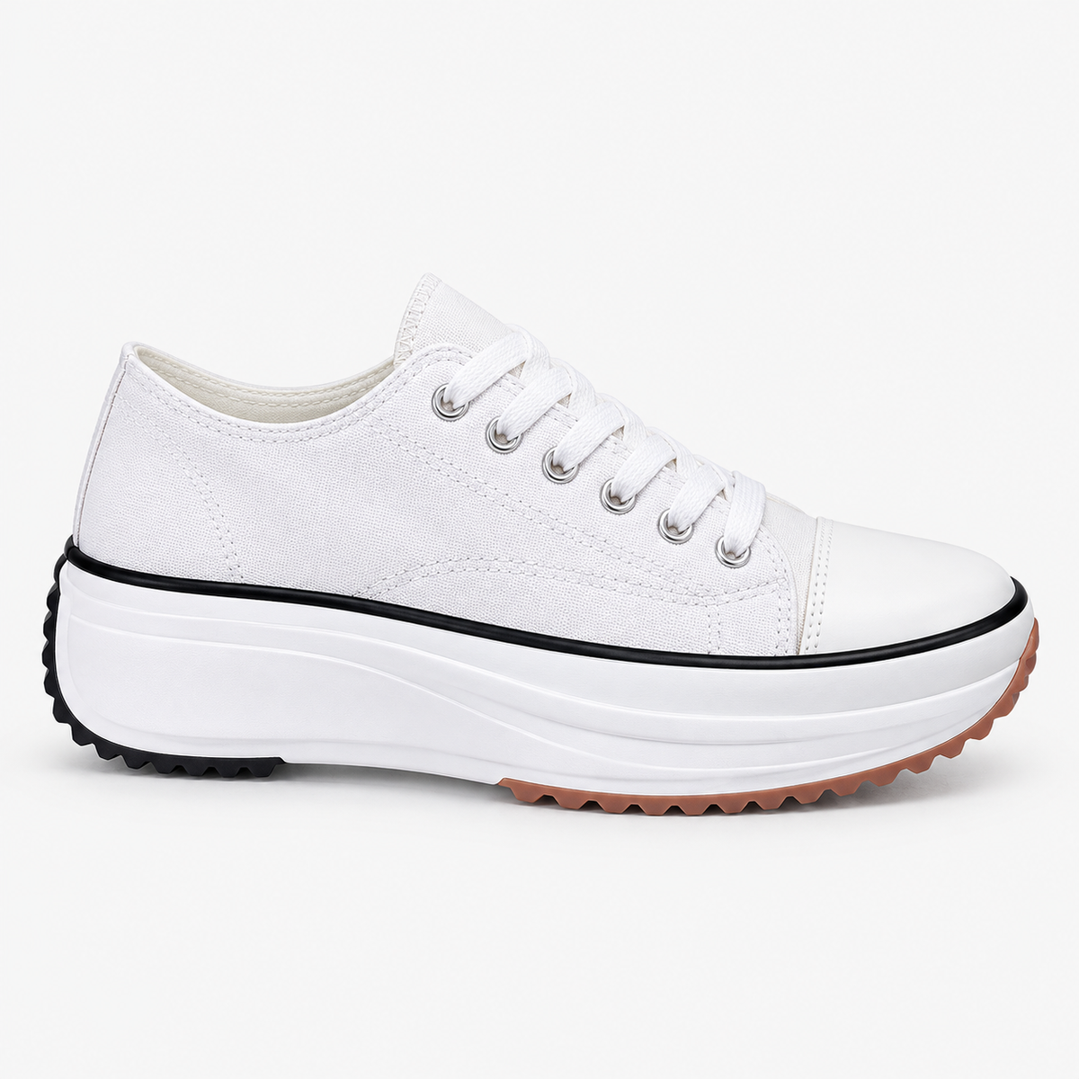 Amalfi Platform Sneaker — White | Emory & Blanc