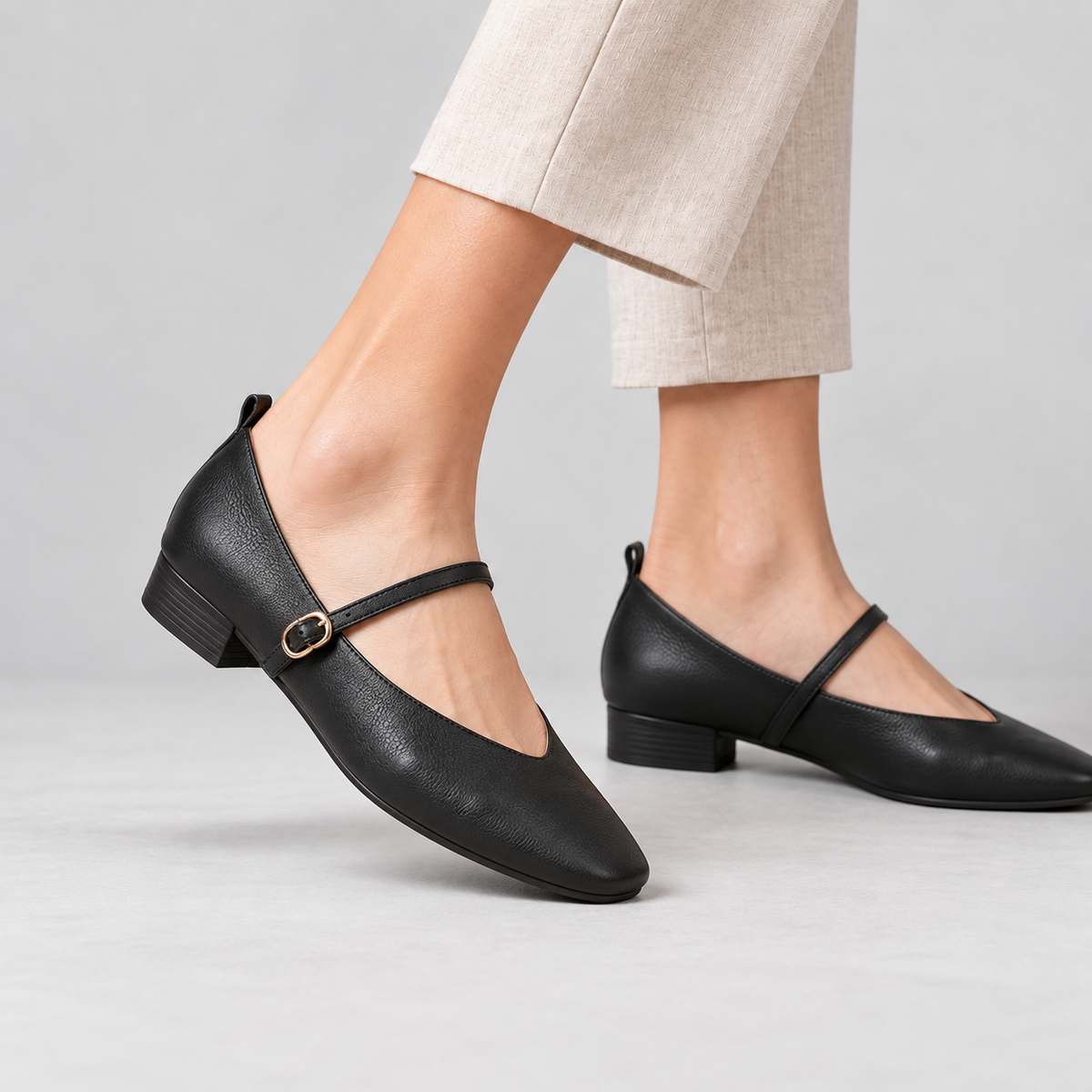 Amalia Women's Cushioned Microfiber Shoes, Soft Upper | Emory & Blanc