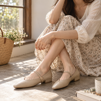 Amalia Women's Cushioned Microfiber Shoes, Soft Upper | Emory & Blanc