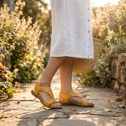 Amara Soft Footbed Adjustable Sandals | Emory & Blanc