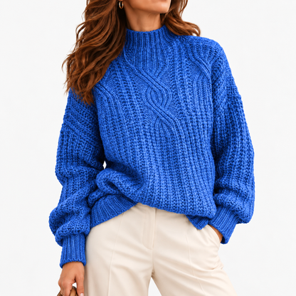 Amelie Women's Breathable Knit Shirt — Blue | Emory & Blanc
