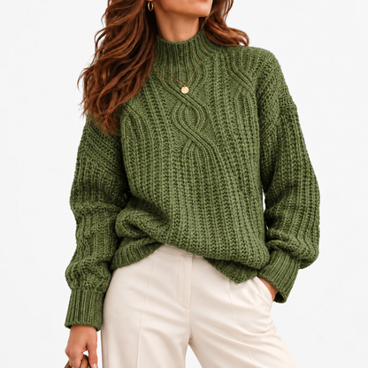 Amelie Women's Breathable Knit Shirt — Green | Emory & Blanc