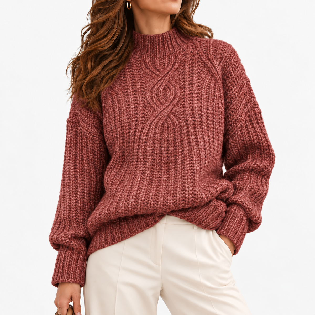 Amelie Women's Breathable Knit Shirt — Red | Emory & Blanc