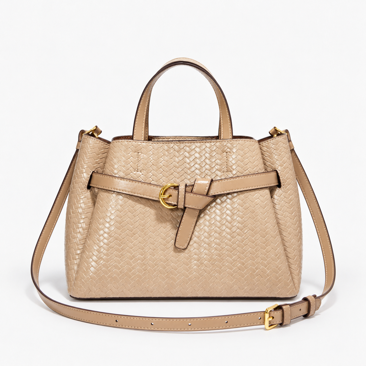 Anaelle Everyday Woven Top-Handle Bag | Emory & Blanc