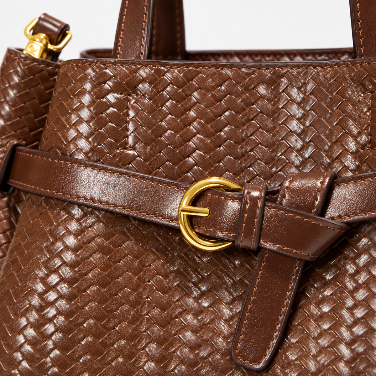 Anaelle Everyday Woven Top-Handle Bag | Emory & Blanc