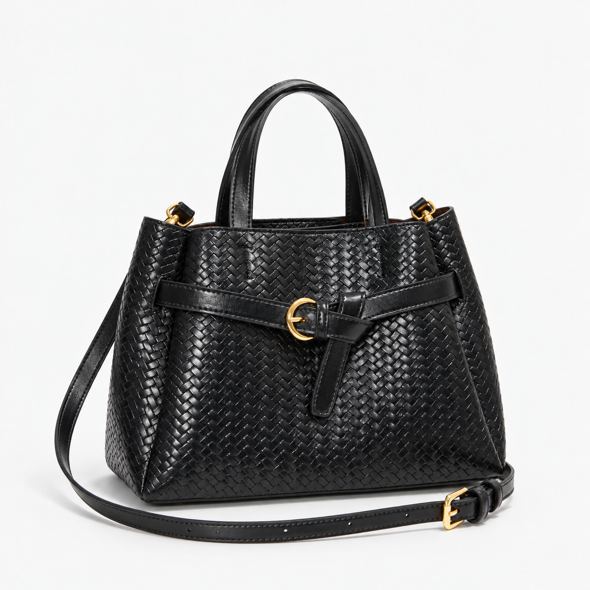 Anaelle Everyday Woven Top-Handle Bag | Emory & Blanc