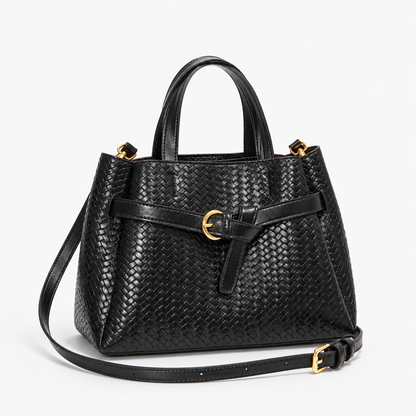 Anaelle Everyday Woven Top-Handle Bag | Emory & Blanc