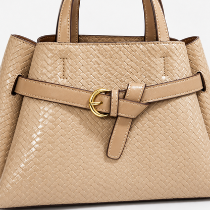 Anaelle Everyday Woven Top-Handle Bag | Emory & Blanc