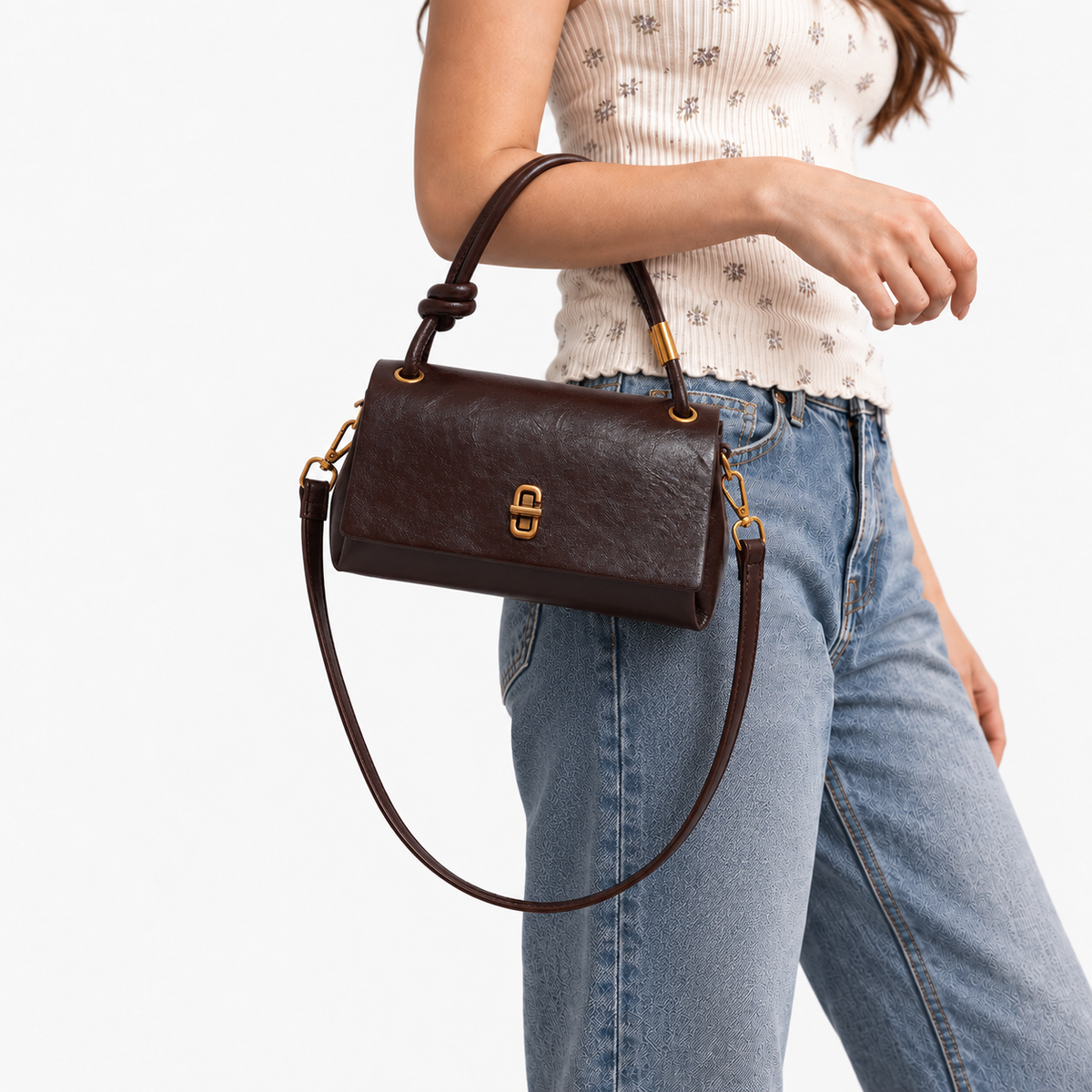 Annabel Comfort Knotted-Handle Bag | Emory & Blanc