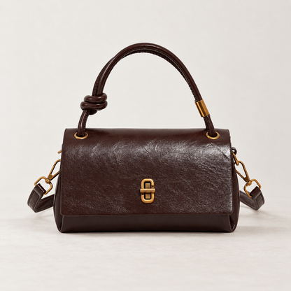 Annabel Comfort Knotted-Handle Bag — Coffee | Emory & Blanc