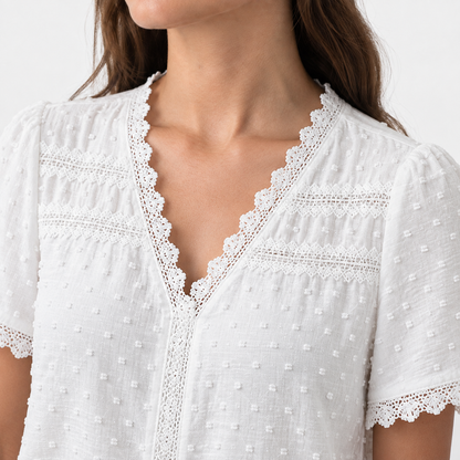 Annabel Women's Everyday Comfort Shirt, V-Neck | Emory & Blanc
