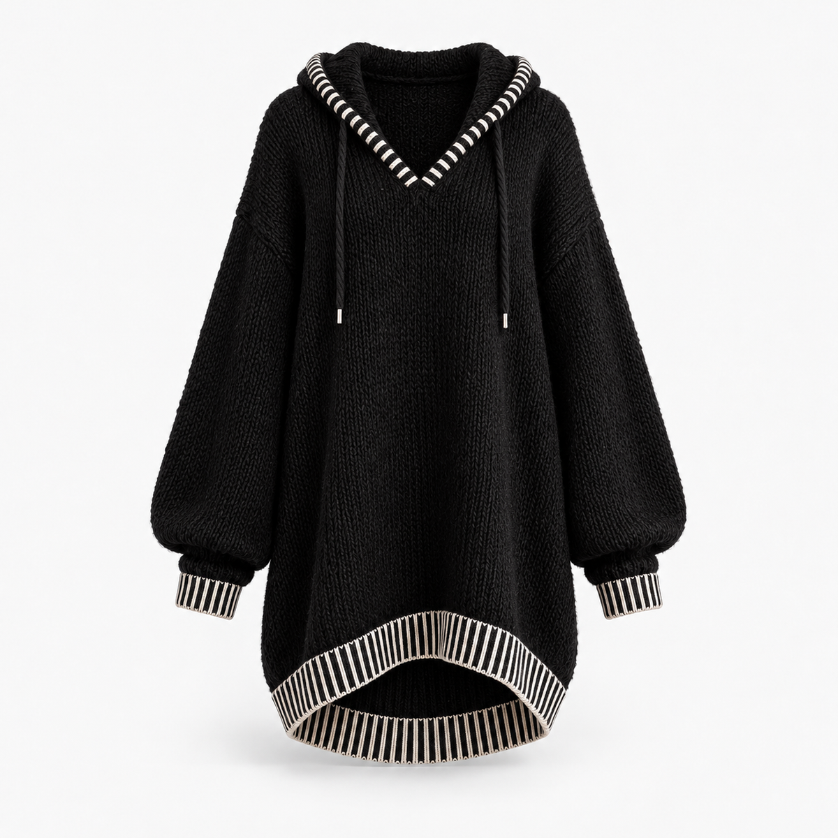 Anneline Cozy Hooded Sweater Dress | Emory & Blanc