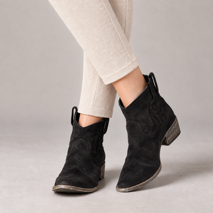 Annette Women's Soft Synthetic Shoes — Black | Emory & Blanc