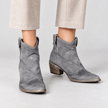Annette Women's Soft Synthetic Shoes — Gray | Emory & Blanc