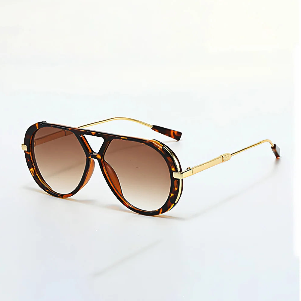 Anson Lightweight Aviator Sunglasses — Brown | Emory & Blanc