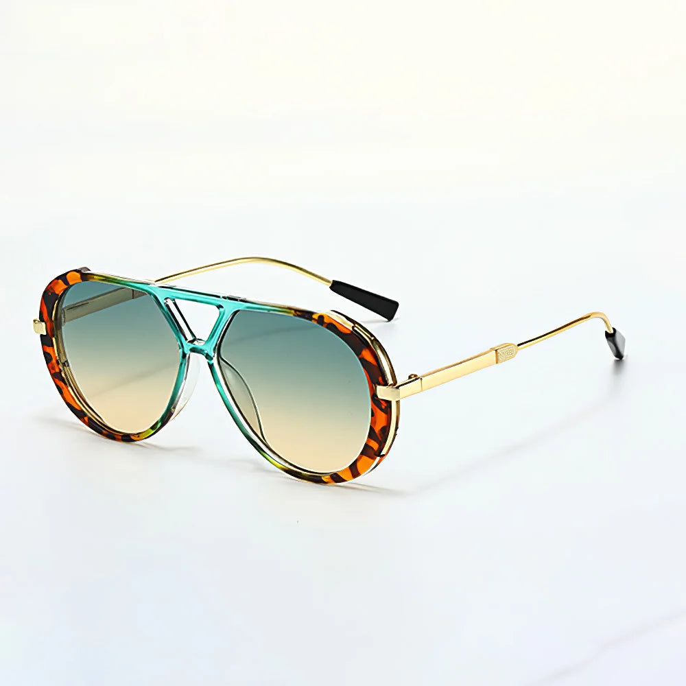 Anson Lightweight Aviator Sunglasses — Turquoise | Emory & Blanc