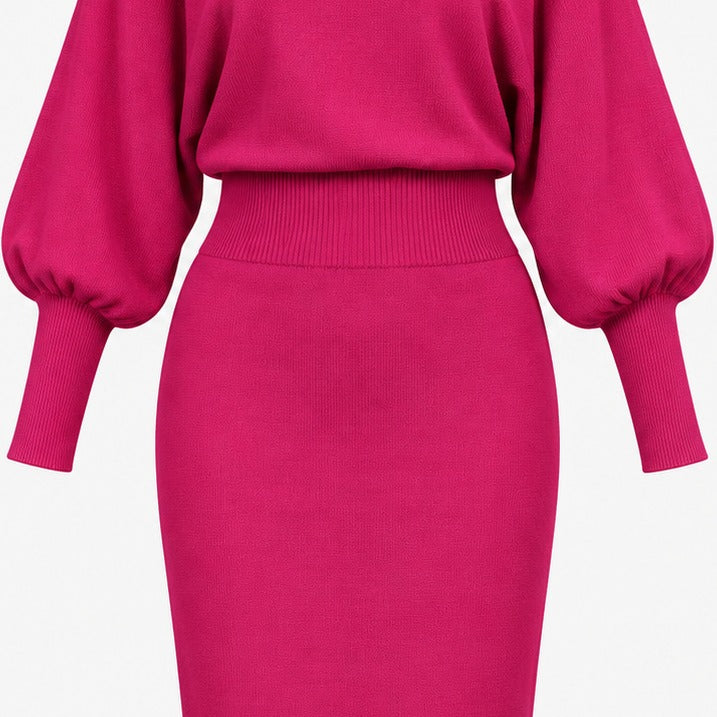 Apolline Relaxed Knit Top And Skirt Set | Emory & Blanc