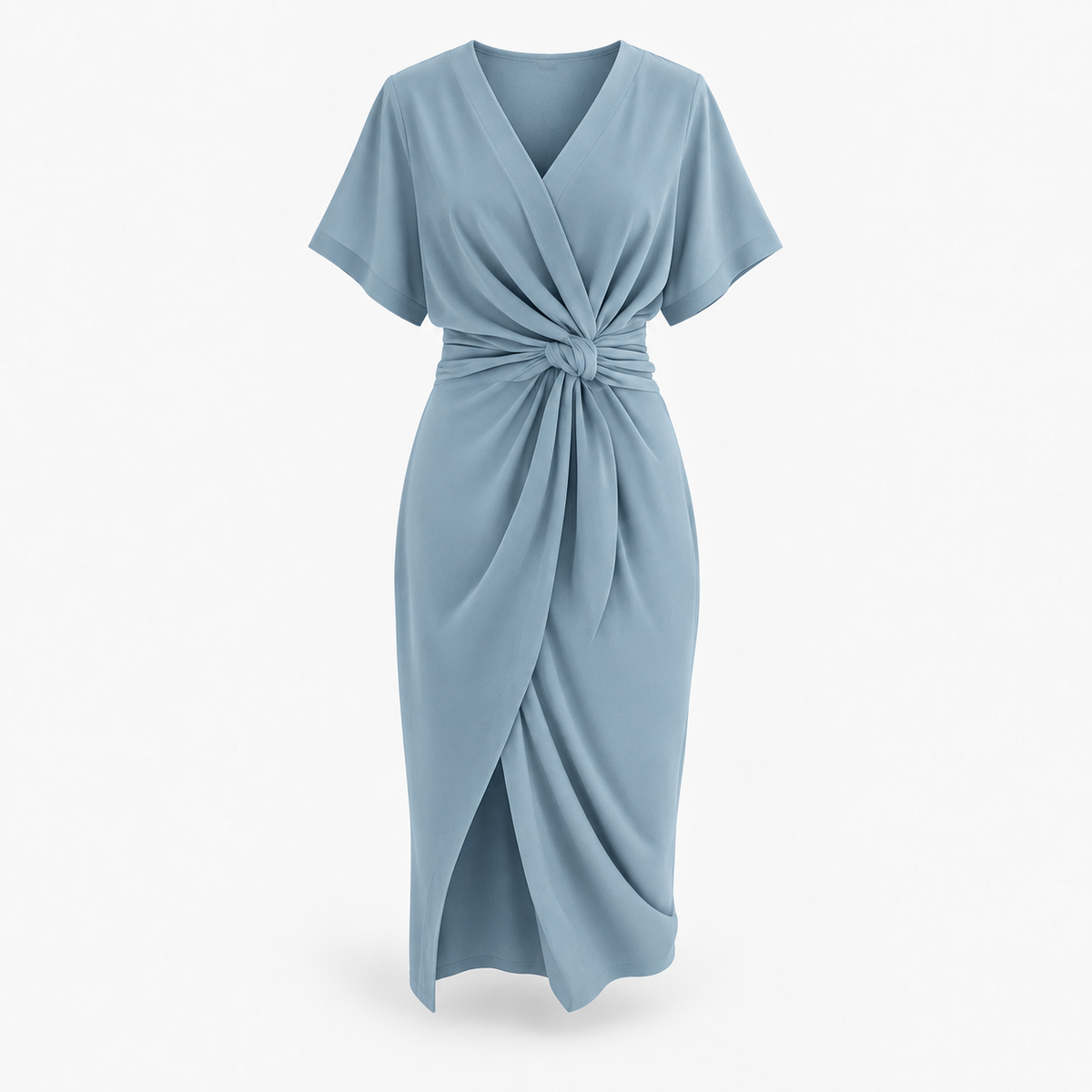 Arielle Soft Draped Midi Dress | Emory & Blanc