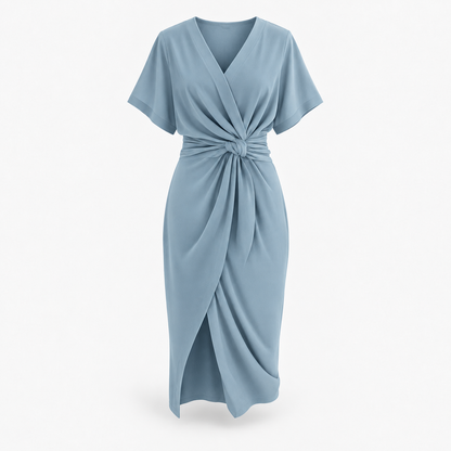 Arielle Soft Draped Midi Dress | Emory & Blanc