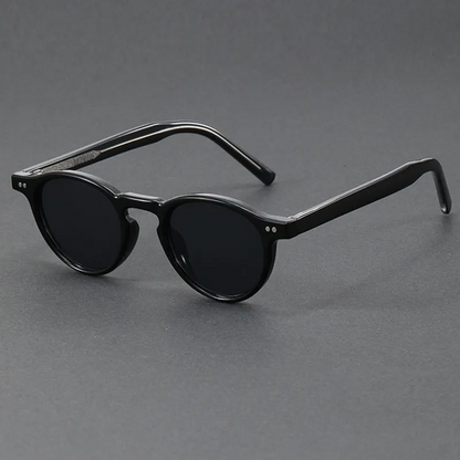 Auden Lightweight Round Sunglasses — Black | Emory & Blanc