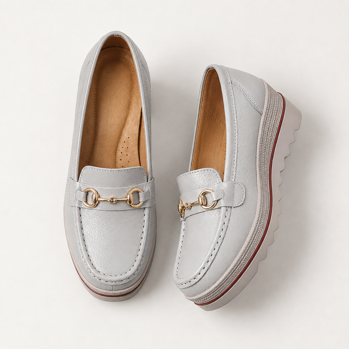 Avery | Women's Cushioned Faux Leather Casual Shoes | Emory & Blanc