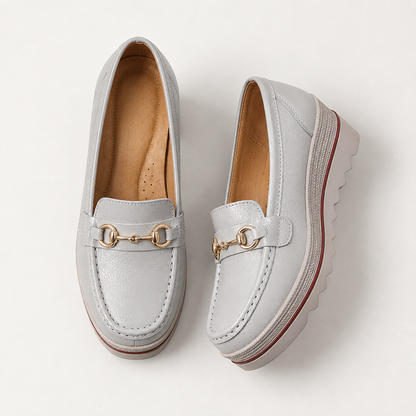 Avery | Women's Cushioned Faux Leather Casual Shoes | Emory & Blanc