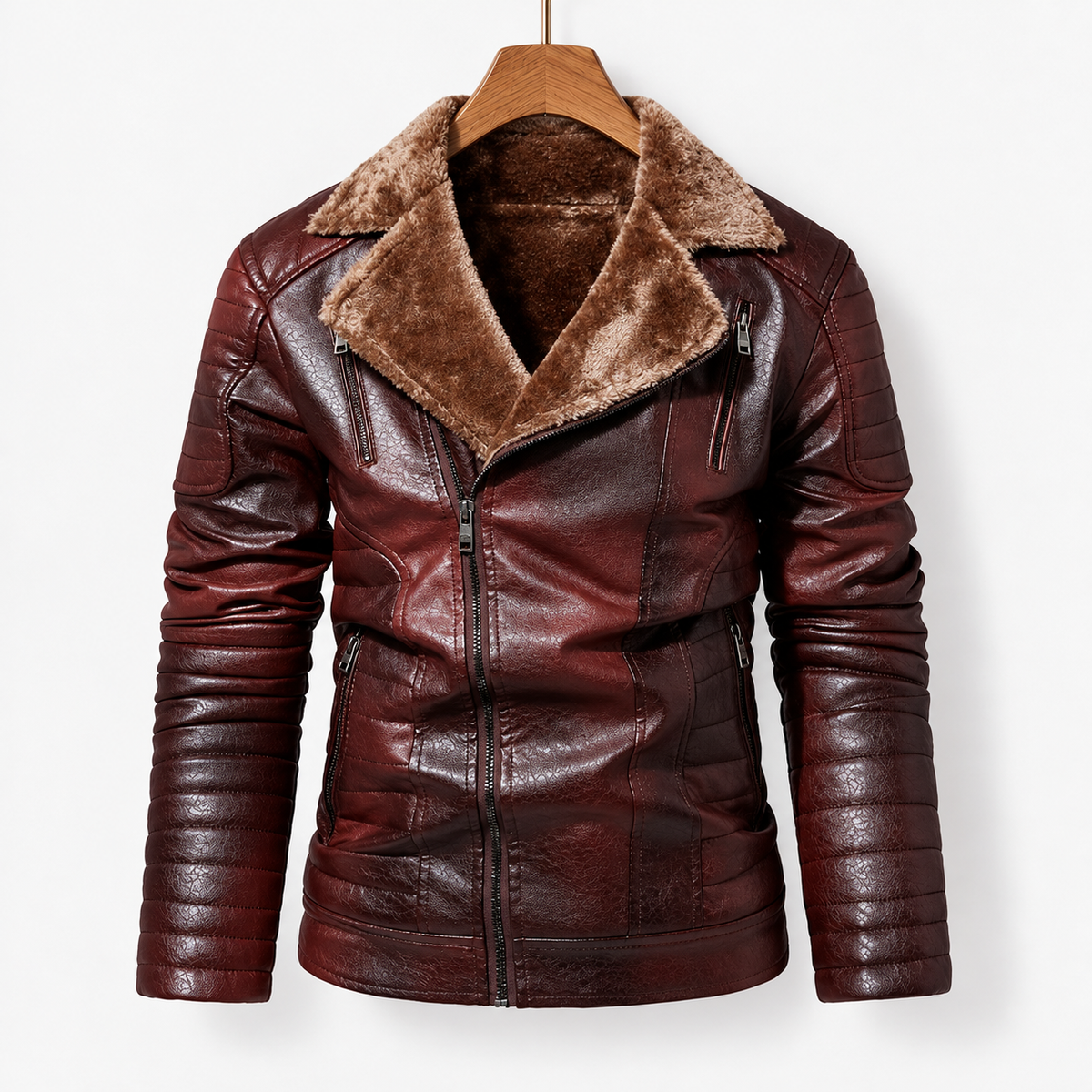 Avril Soft Zip-Front Jacket, Notched Collar | Emory & Blanc