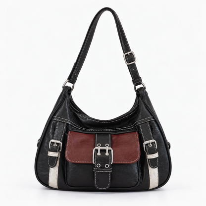 bag bag 2025 new style bag — Black / Burgundy | Emory & Blanc